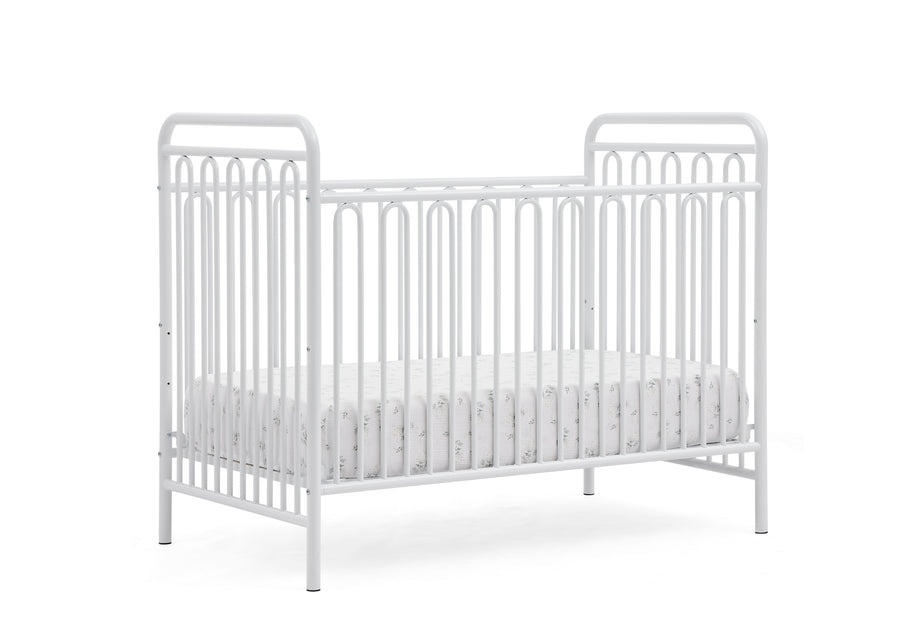 White (1309) 9-Darcy 4-in-1 Convertible Metal Crib