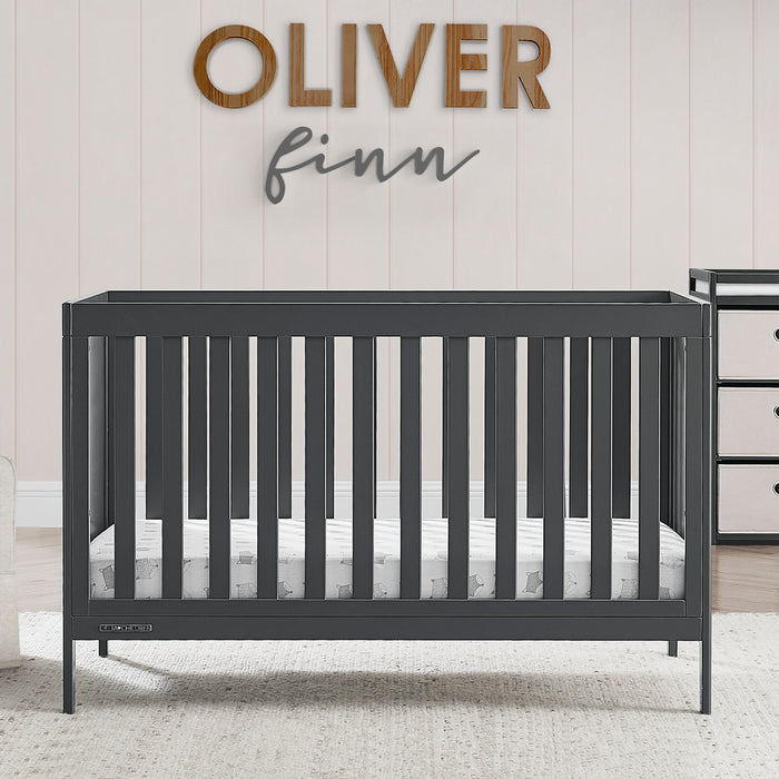 Charcoal Grey (029) 1-Hayes 4-in-1 Convertible Crib