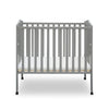 DCB: Grey (026) 14-Folding Portable Mini Baby Crib with 1.5-inch Mattress