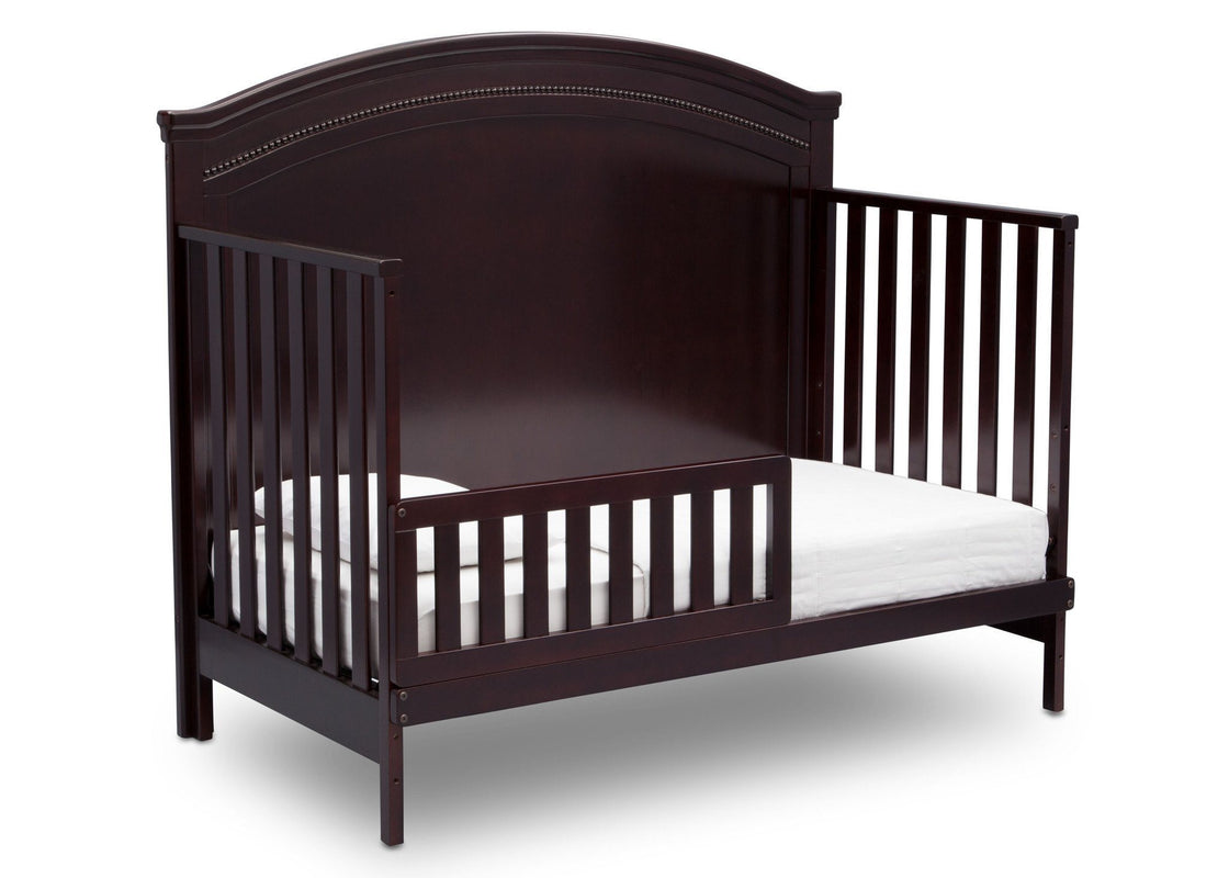 Simmons Kids Black Espresso (907) Emma Crib 'N' More Angled Toddler Bed Conversion View b4b 3 - Carousel