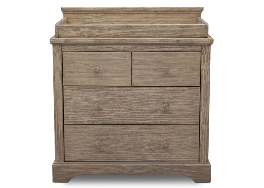 Rustic Driftwood (112) 12-Paloma 4 Drawer Dresser with Changing Top