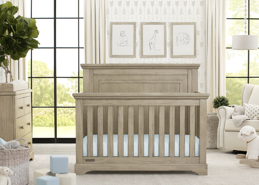 Rustic Driftwood (112) 11-Paloma 4-in-1 Convertible Crib