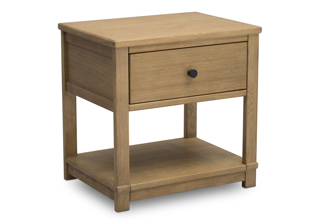 Simmons Kids Rustic Rye (754) Monterey Nightstand front view c2c