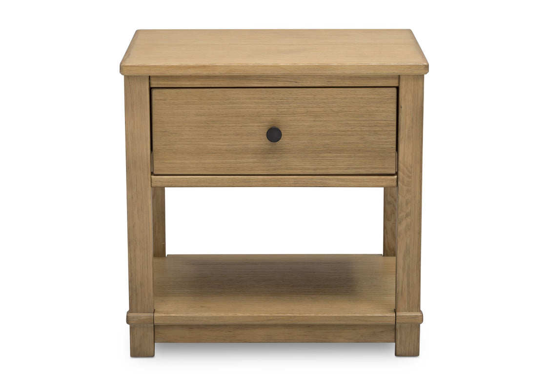 Simmons Kids Rustic Rye (754) Monterey Nightstand, Angle view, c3c