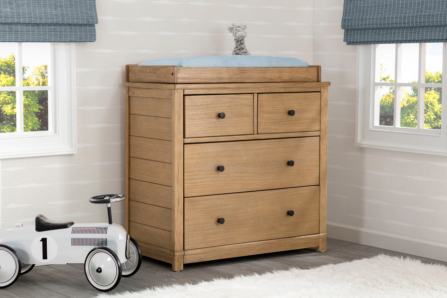 Rustic Rye (754) 18-Monterey 4 Drawer Dresser with Changing Top