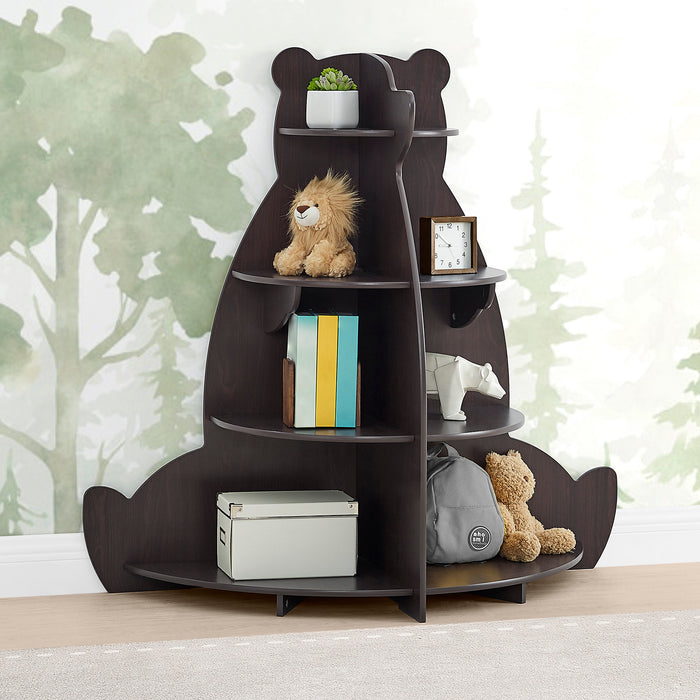 Bear Brown (1471) 2-Bear Bookcase