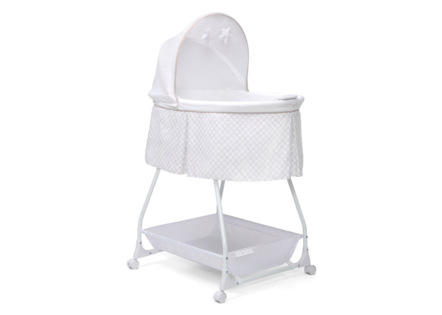 Grey Lattice (2390) 19-Deluxe Soothing Dreams Bassinet