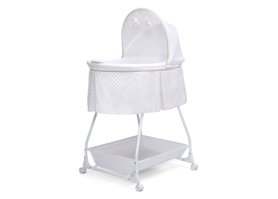 Grey Lattice (2390) 16-Deluxe Soothing Dreams Bassinet