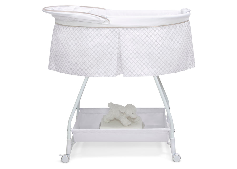 Grey Lattice (2390) 17-Deluxe Soothing Dreams Bassinet