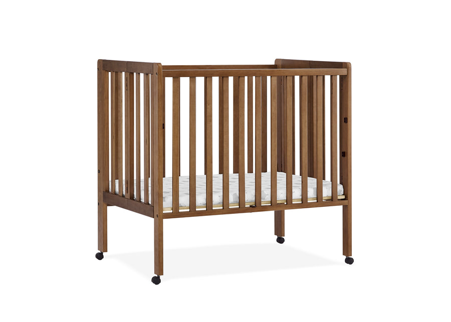 Chestnut (836) 19-Lee Portable Folding Mini Crib with 1.5-Inch Mattress