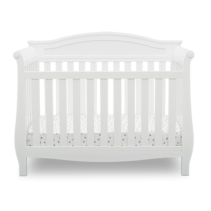 DCB: Bianca White (130) 7-Lancaster 4-in-1 Convertible Crib