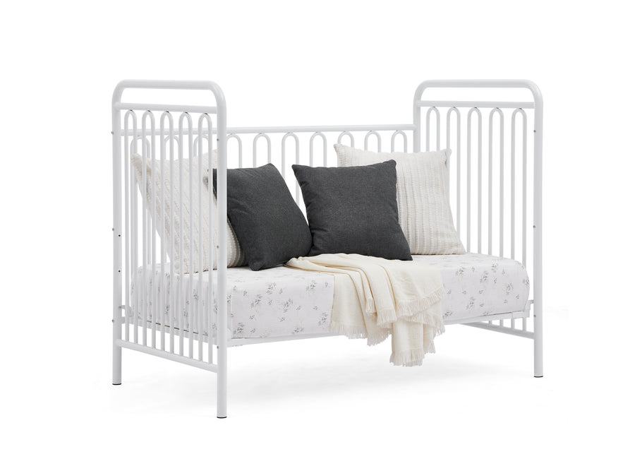 White (1309) 12-Darcy 4-in-1 Convertible Metal Crib