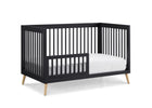 Midnight Grey with Natural (1372) 11-Jordan 4-in-1 Convertible Crib