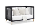 Midnight Grey with Natural (1372) 13-Jordan 4-in-1 Convertible Crib