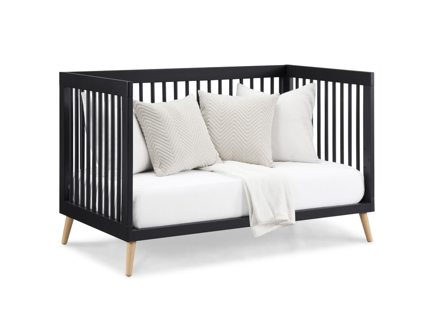 Midnight Grey with Natural (1372) 13-Jordan 4-in-1 Convertible Crib