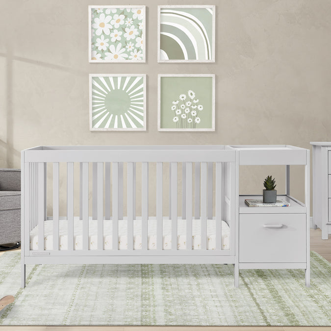 Moonstruck Grey (1351) 31-Alice 5-in-1 Convertible Crib and Changer