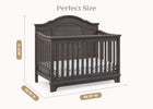 Rustic Grey (084) 7-Asher 6-in-1 Convertible Crib
