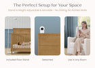 White (100) 9-Smart Sleep Baby Monitor with Floor Stand