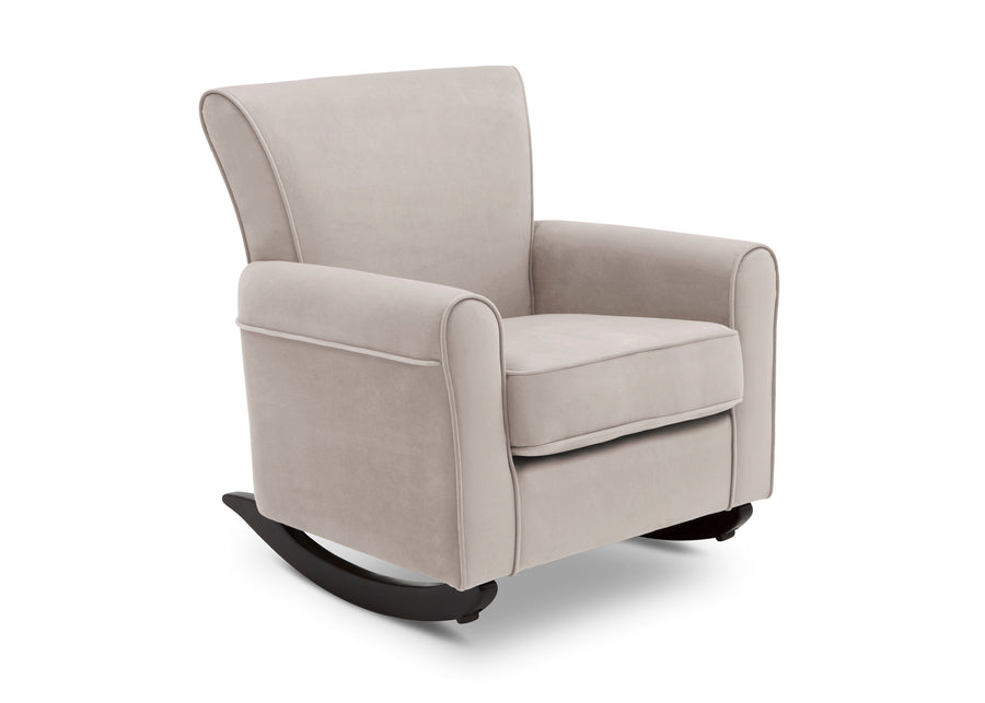 DCB: Linen with Dark Chocolate Frame (1325) 4-Lancaster Rocking Chair featuring LiveSmart Fabric by Culp