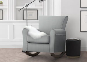 Mist with Dark Chocolate Frame (1326) 8-Lancaster Rocking Chair featuring LiveSmart Fabric by Culp