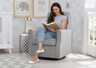 French Grey (1304) 18-Blair Slim Nursery Glider Swivel Rocker Chair