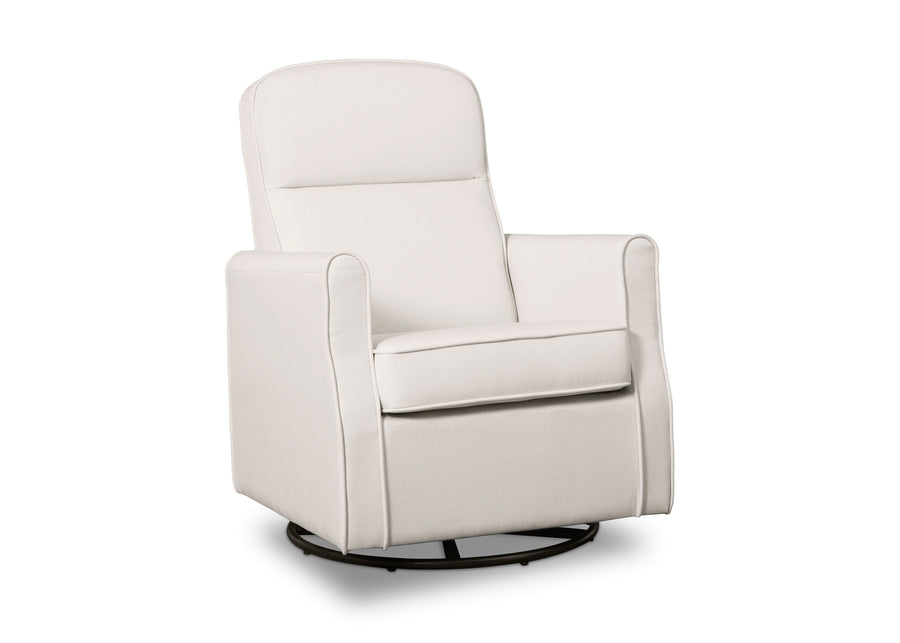 Cream (743) 15-Blair Slim Nursery Glider Swivel Rocker Chair