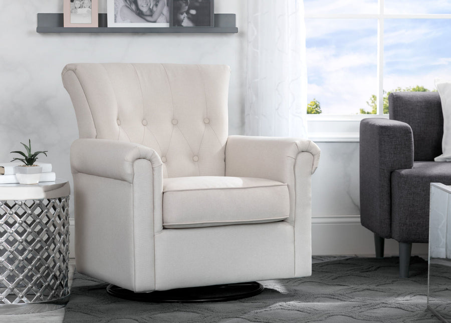 Flax (710) 4-Harper Nursery Glider Swivel Rocker Chair