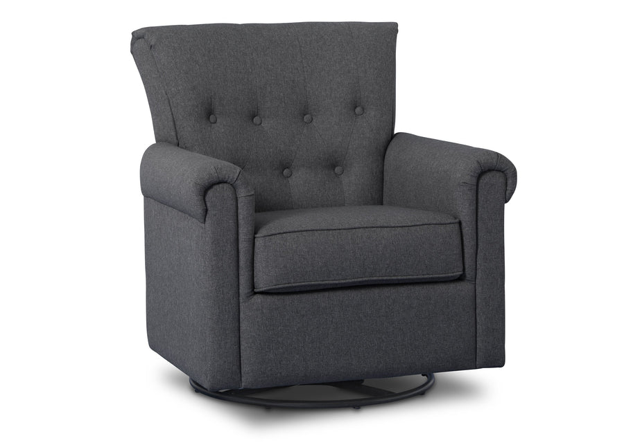 Charcoal Grey (931)  8-Harper Nursery Glider Swivel Rocker Chair