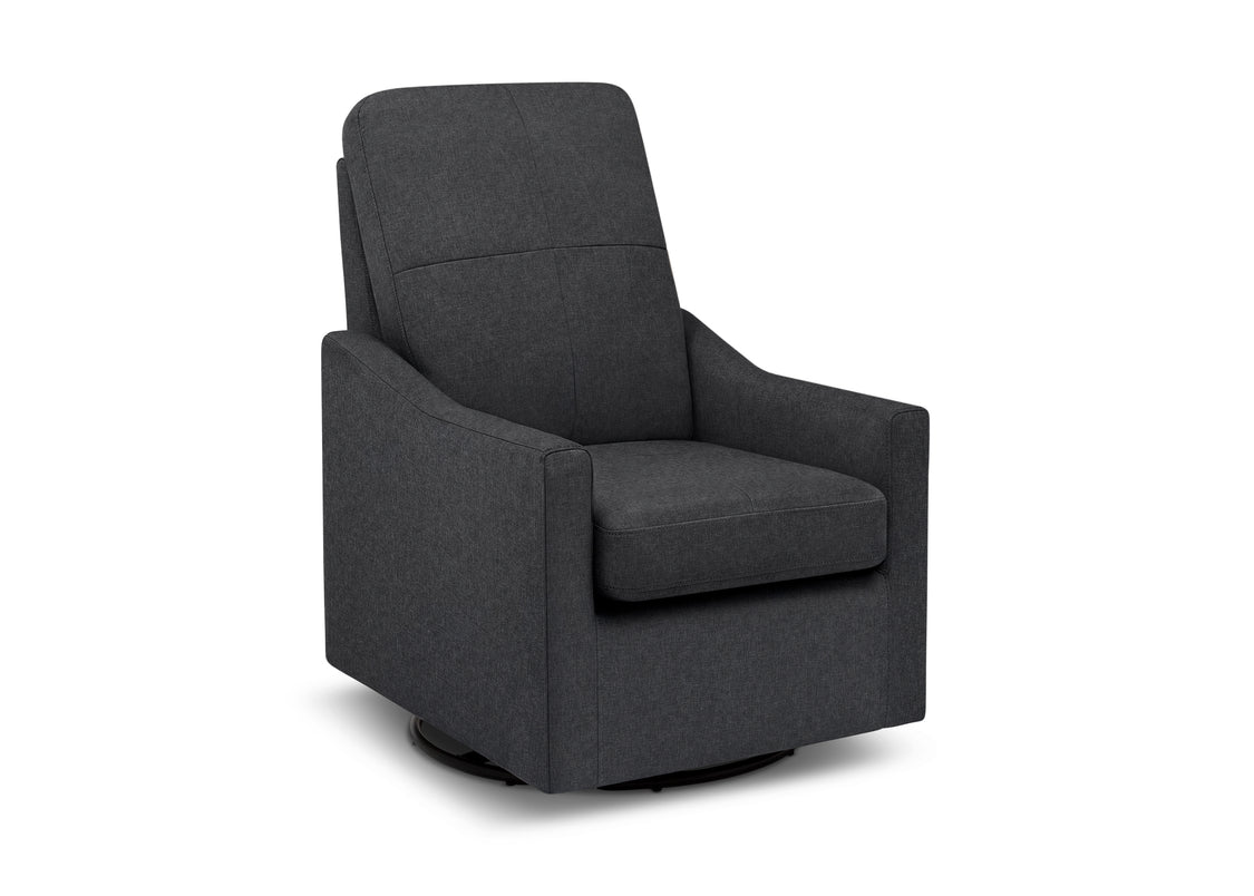 Gray swivel chair on a white background