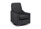 Gray swivel chair on a white background 13-Kenwood Nursery Glider Swivel Rocker Chair
