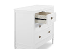 Bianca White (130) 10-Heritage 4 Drawer Dresser with Changing Top and Interlocking Drawers