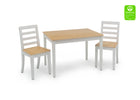 White and Natural (196) 8-Gateway Table & 2 Chair Set