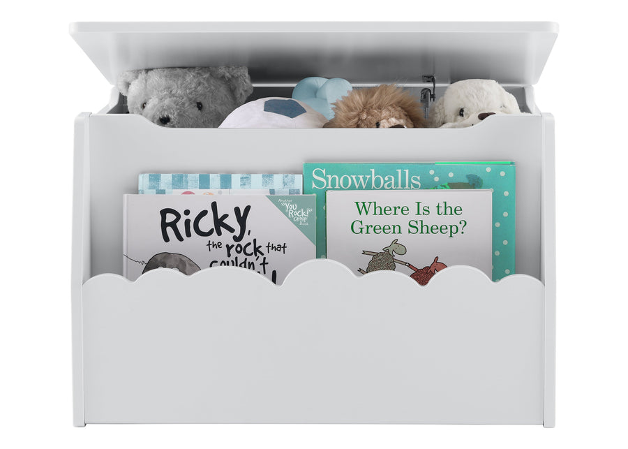 True White (151) 3-Cloud Toy Box