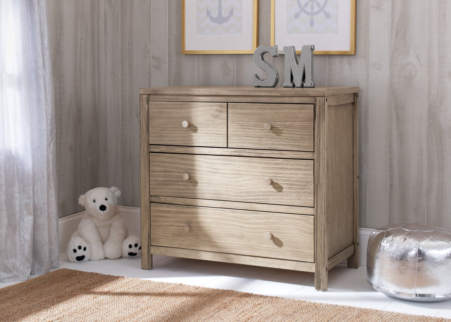 Rustic Driftwood (112) 25-Cambridge 3 Drawer Dresser
