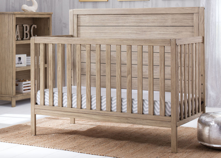Rustic Driftwood (112) 56-Cambridge 4-in-1 Convertible Crib