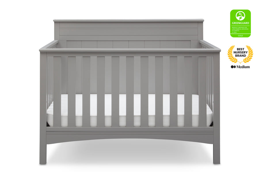 Grey (026) 2-Fancy 4-in-1 Convertible Crib