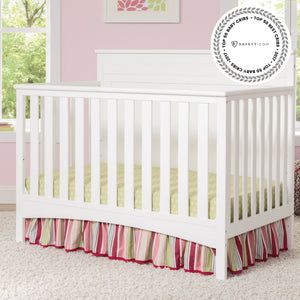 Bianca White (130) 1-Fancy 4-in-1 Convertible Crib