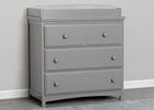 Grey (026) 21-Emerson 3 Drawer Dresser with Changing Top