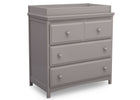Grey (026) 19-Emerson 3 Drawer Dresser with Changing Top