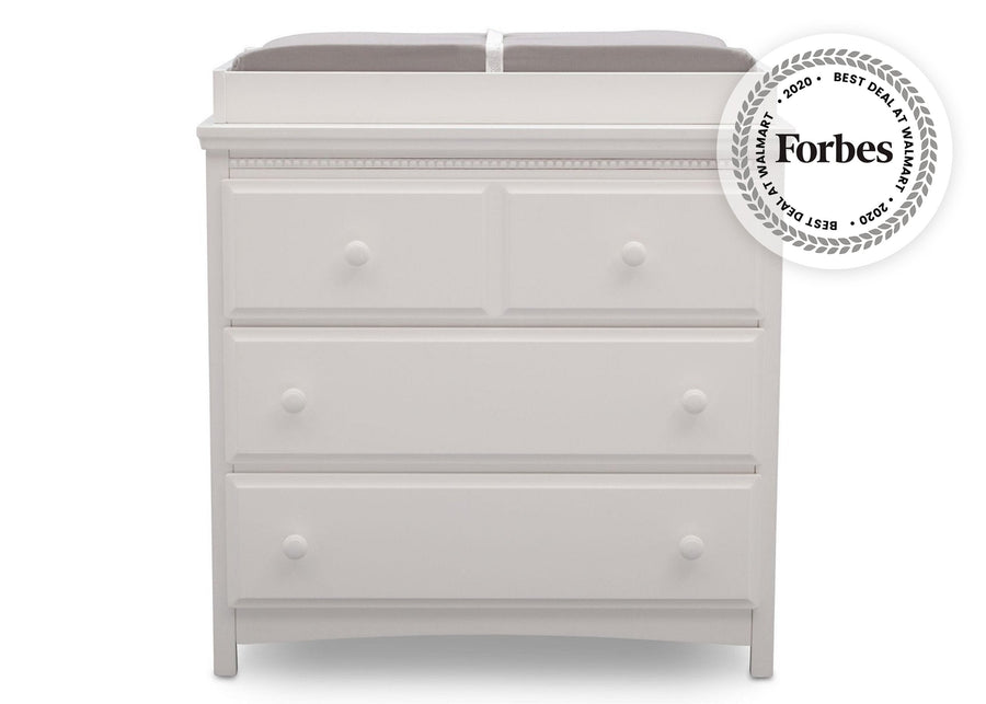 Bianca White (130) 11-Emerson 3 Drawer Dresser with Changing Top