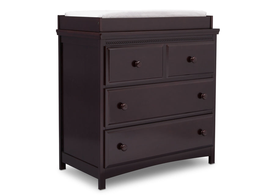 Dark Chocolate (207) 8-Emerson 3 Drawer Dresser with Changing Top