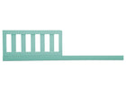 Green baby crib with white bars on a white background 1-Daybed/Toddler Guardrail Kit (555725)