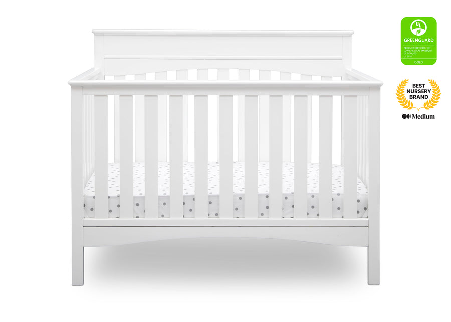 Bianca White (130) 2-Skylar 6-in-1 Convertible Crib