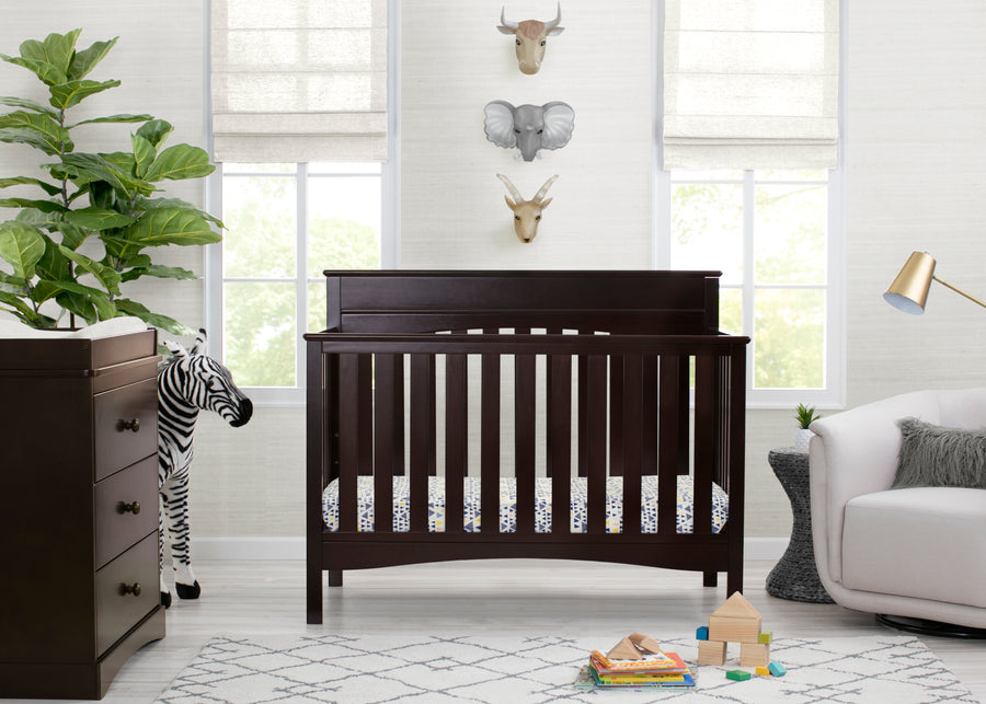 Dark Chocolate (207) 18-Skylar 6-in-1 Convertible Crib