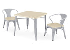 Grey with Natural (1439) 20-Bistro Table and 4 Chair Set