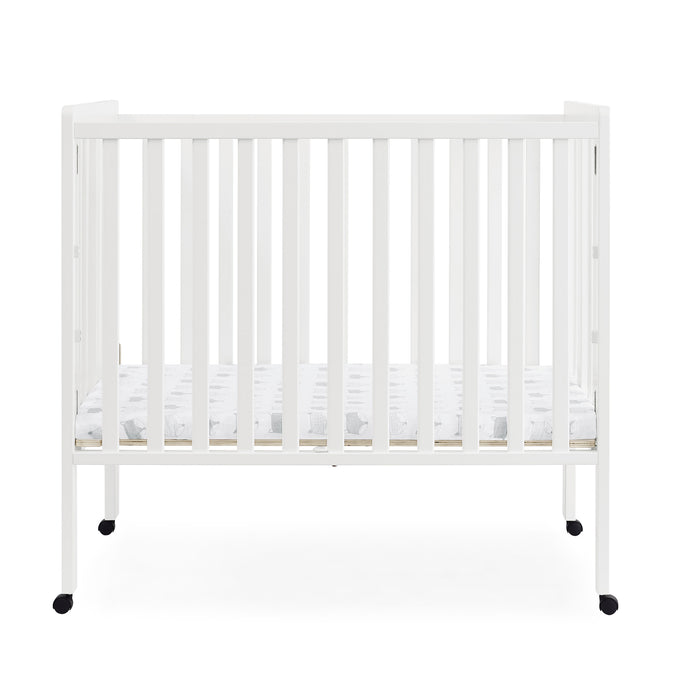 DCB: Bianca White (130) 16-Lee Portable Folding Mini Crib with 1.5-Inch Mattress