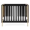 DCB: Ebony with Natural (1482) 23-Gio Mini Crib with 2.75-Inch Mattress