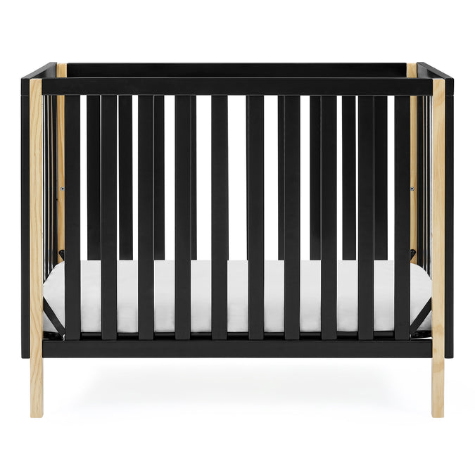 DCB: Ebony with Natural (1482) 23-Gio Mini Crib with 2.75-Inch Mattress