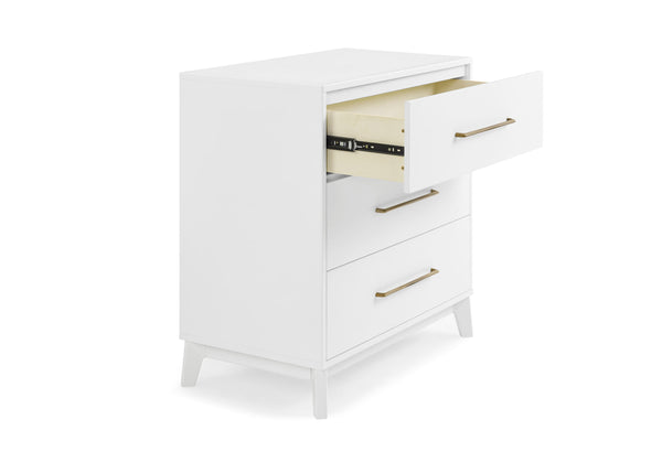 delta children spencer 3 drawer dresser with changing topper Spencer 3 Drawer Dresser with Changing Top and Interlocking Drawers