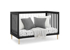 Midnight Grey with Natural (1372) 13-Austin Acrylic 4-in-1 Convertible Crib